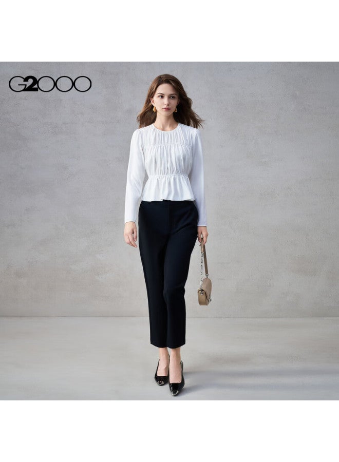 G2000 Women's Autumn Winter Commuter Casual Pants Pipe Trousers Multi-stretch Mall Same Style - Image 3