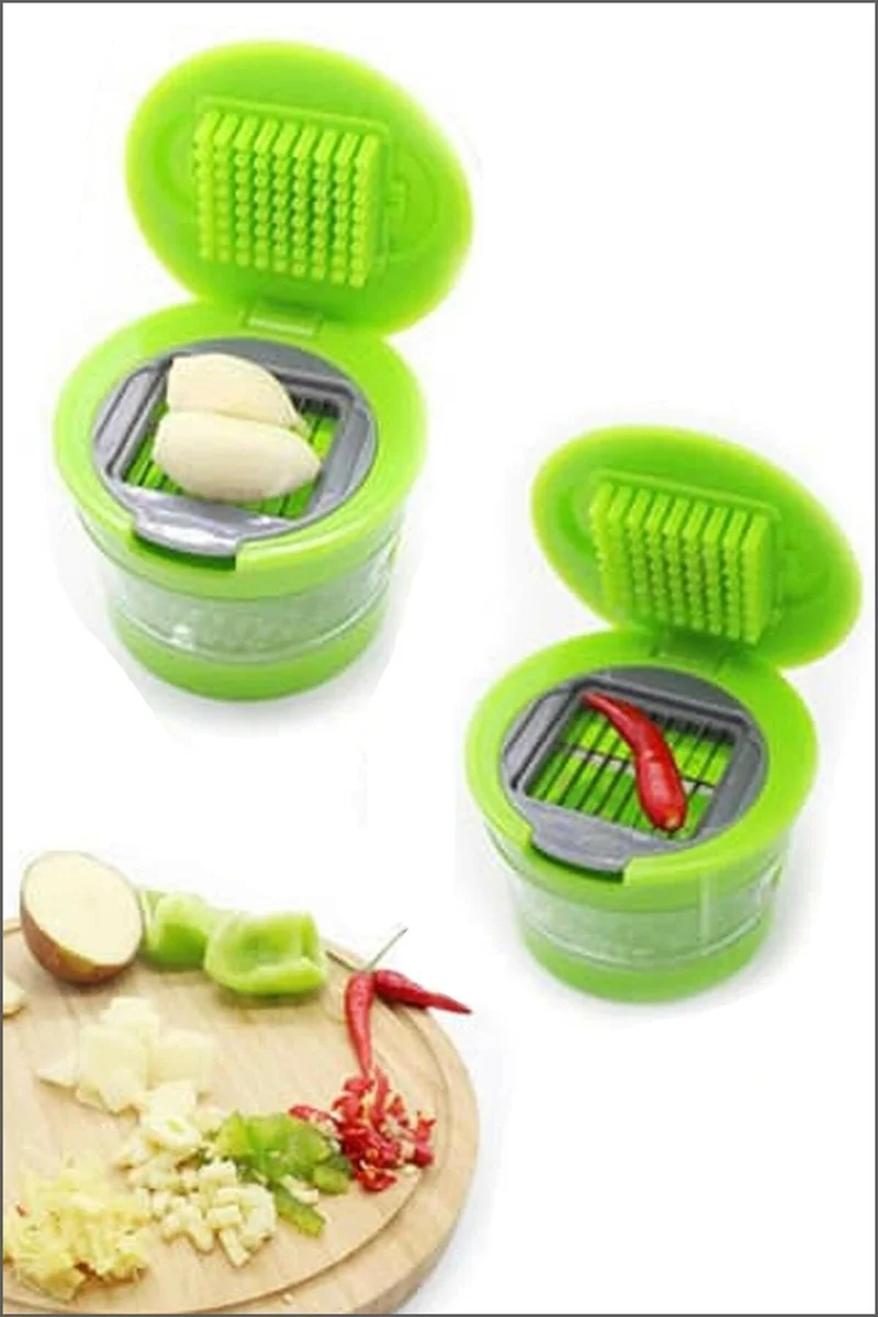 5DM 2 Different Steel Blade Garlic Grater - Garlic Chopper