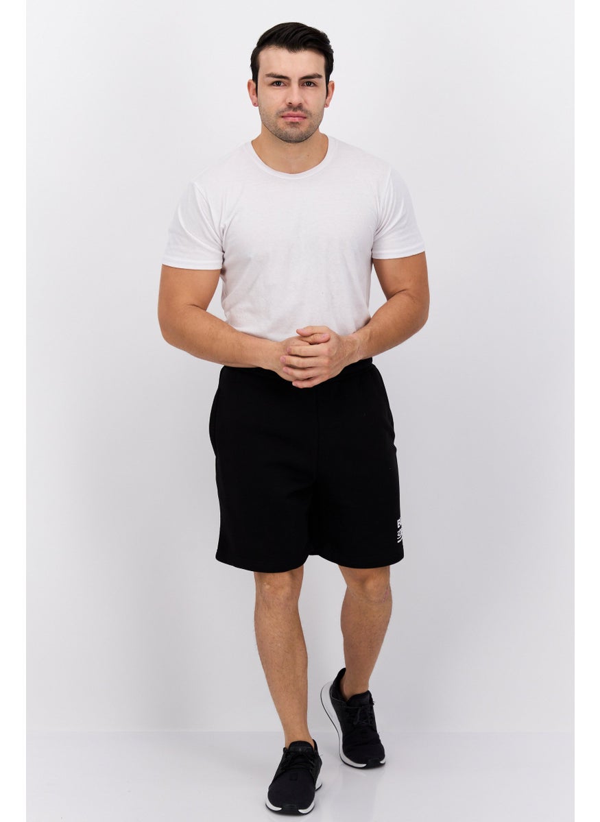 Men Brand Logo Drawstring Basic Shorts, Black - pzsku/ZEE63CE2D91E97E0D28FDZ/45/_/1737642288/689eb8c7-79f3-43de-b708-d4d18480460c