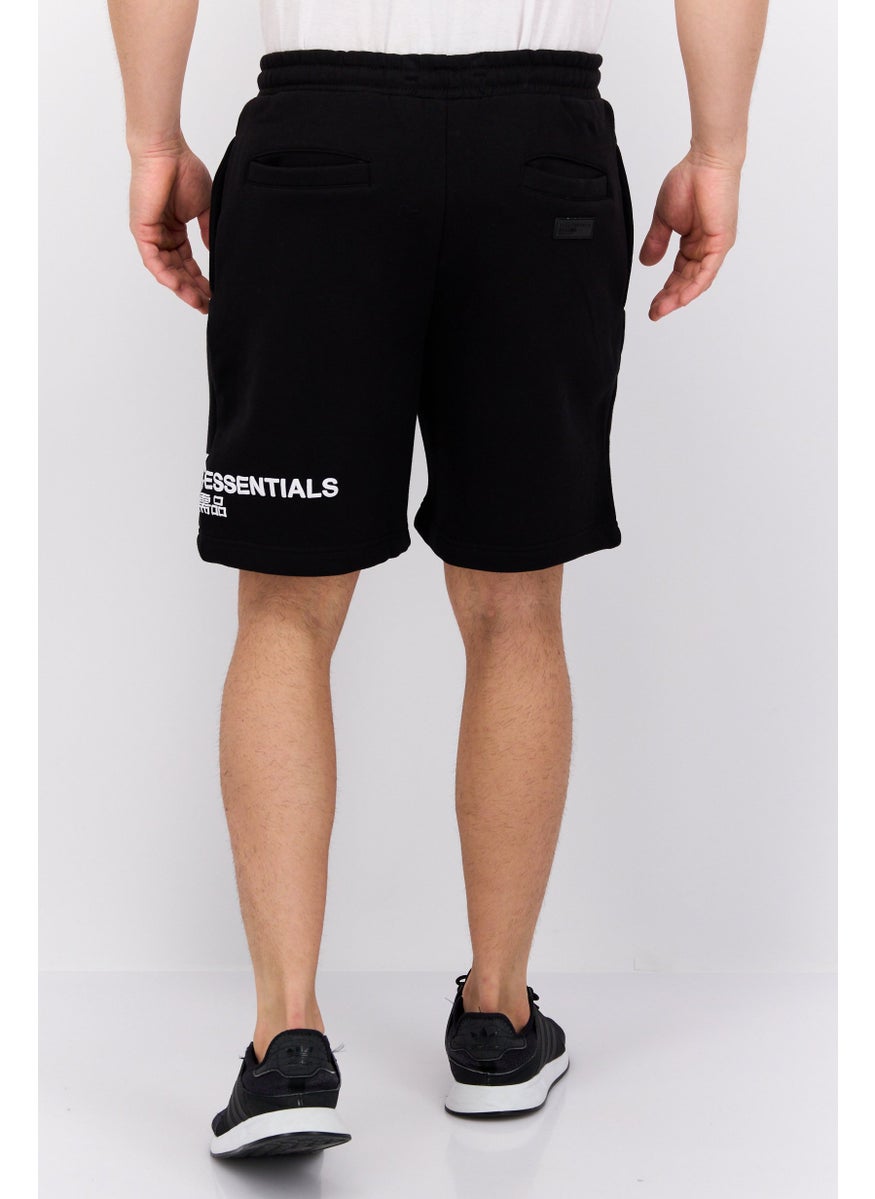 Men Brand Logo Drawstring Basic Shorts, Black - pzsku/ZEE63CE2D91E97E0D28FDZ/45/_/1737642289/eaacc3a0-0a4f-4537-be58-2e3fa1310e51