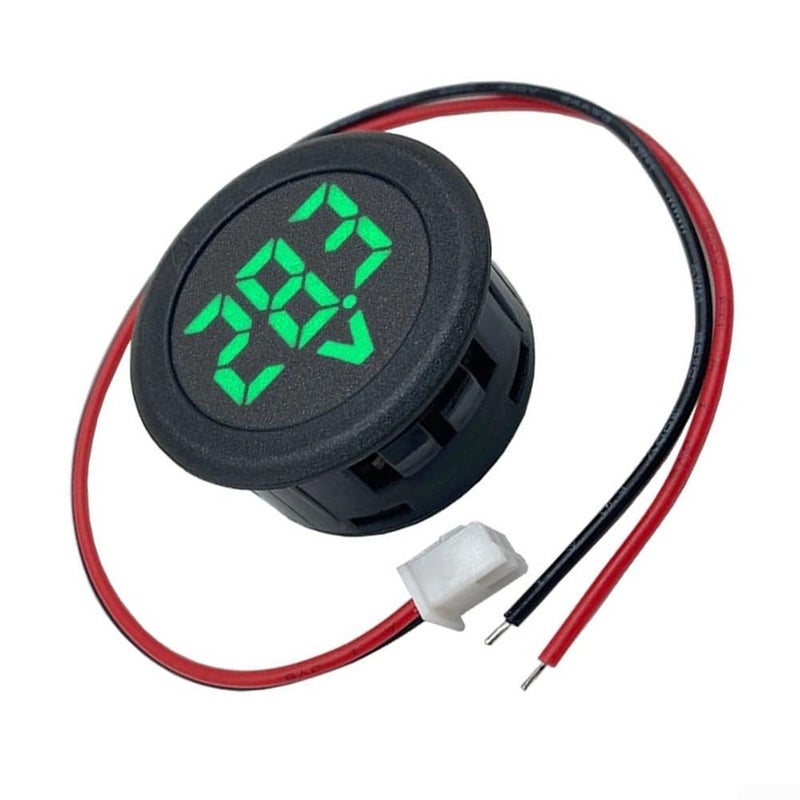 Green LED Digital DC Voltmeter 4 100V Round 2 Wire Voltage Measurement DC5100V - Image 2