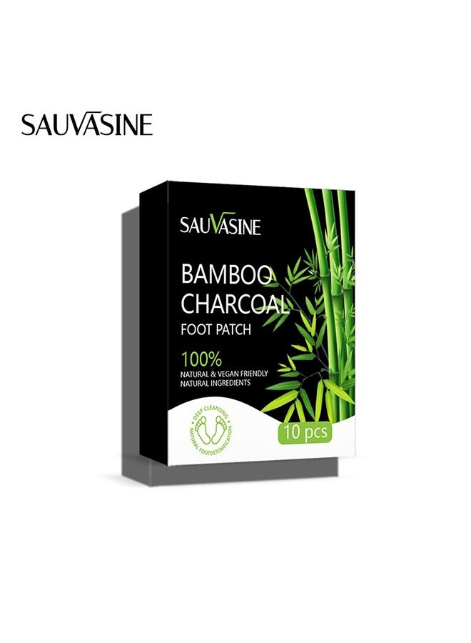 SAUVASINE Detox Foot Mats, Detox Foot Mats Remove Toxins, Deep Cleansing Foot Mats, 10 Pieces Detox Foot Mats For Women Men Better Sleep, Stress Relief, 100% Natural Detox Foot Patches - Image 1