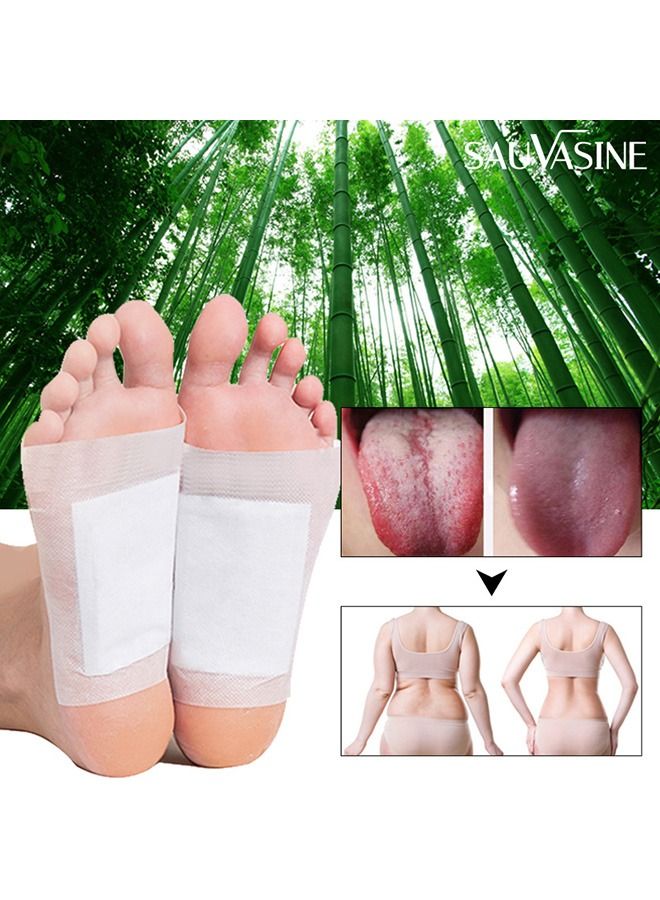 SAUVASINE Detox Foot Mats, Detox Foot Mats Remove Toxins, Deep Cleansing Foot Mats, 10 Pieces Detox Foot Mats For Women Men Better Sleep, Stress Relief, 100% Natural Detox Foot Patches - Image 3