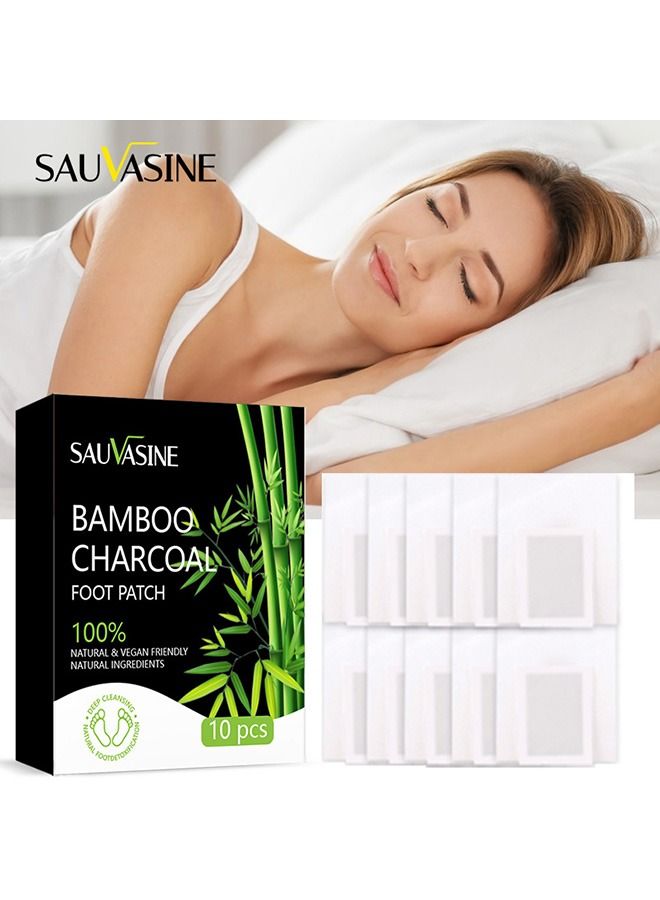 SAUVASINE Detox Foot Mats, Detox Foot Mats Remove Toxins, Deep Cleansing Foot Mats, 10 Pieces Detox Foot Mats For Women Men Better Sleep, Stress Relief, 100% Natural Detox Foot Patches - Image 4