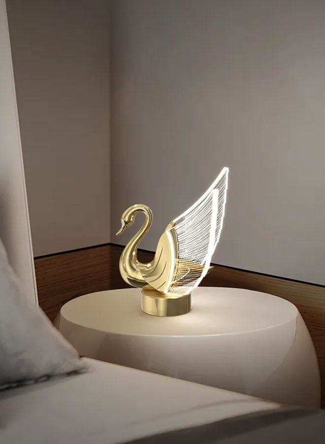 ٍSiera Light Table lamp golden swan - Image 3