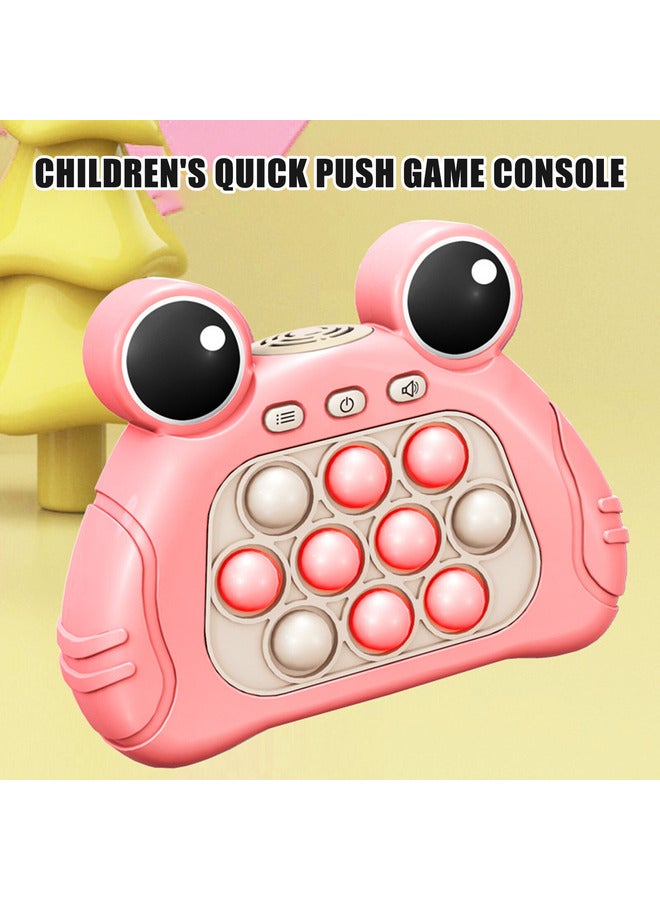 Pop Push Bubble Fidget Toys Popping Frog Game Controller Machine Push Pop Stress less Toys for Kids In Color Pink - Image 2