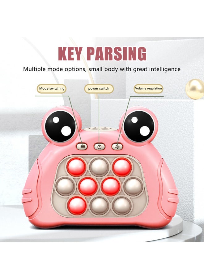 Pop Push Bubble Fidget Toys Popping Frog Game Controller Machine Push Pop Stress less Toys for Kids In Color Pink - Image 4