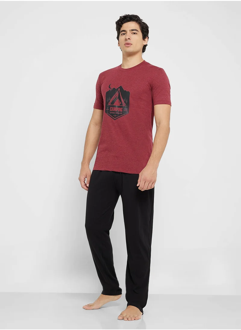 Robert Wood Nightwear T-Shirt & Pants Sets