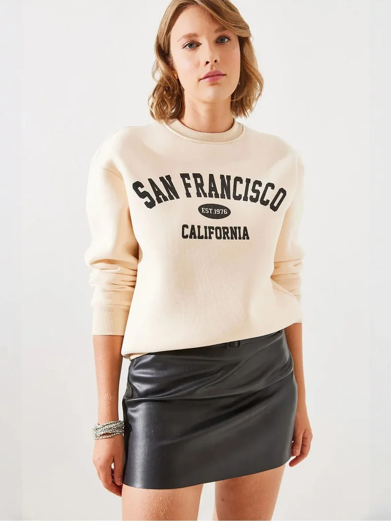 بيانكو لوتشي سويت شيرت بياقة دائرية مطبوع من لوكسي