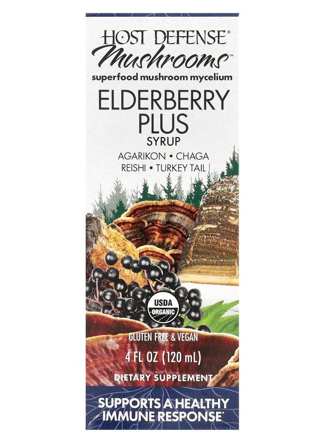 Mushrooms™ Elderberry Plus Syrup 4 fl oz (120 ml)