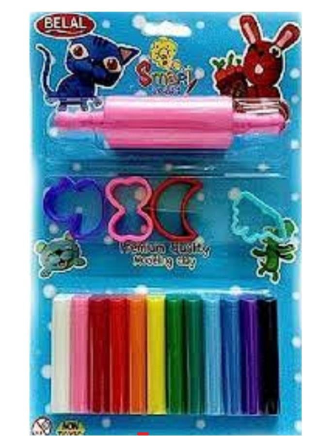 بلال عدد 2  كارت صلصال متعدد الالوان اللعبة المحببة للاطفال من الجنسين - Image 2