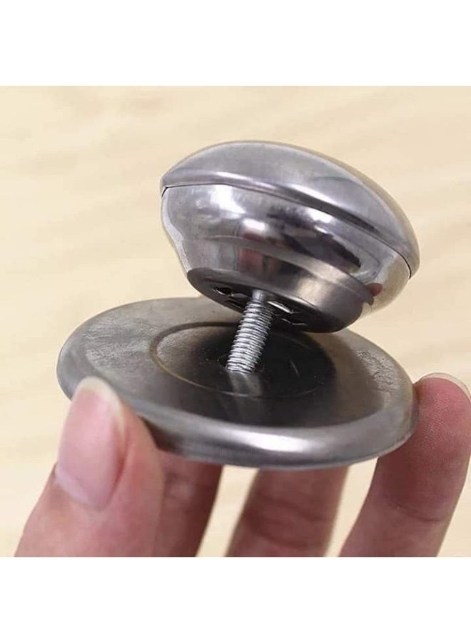 4-Piece Stainless Steel Pot Lid Handle Set - Durable and Rust-Resistant Replacement Knobs - Image 4