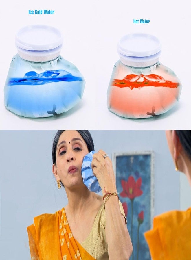 Cubent Hot & Cold Pain Soothing Bag | Multipurpose Hot Water Bag + Reusable Ice Pack Set | Leak-Resistant, Flexible, Portable Comfort Bag for Daily Use | For Home, Office, Travel & Fitness Routines - Image 4