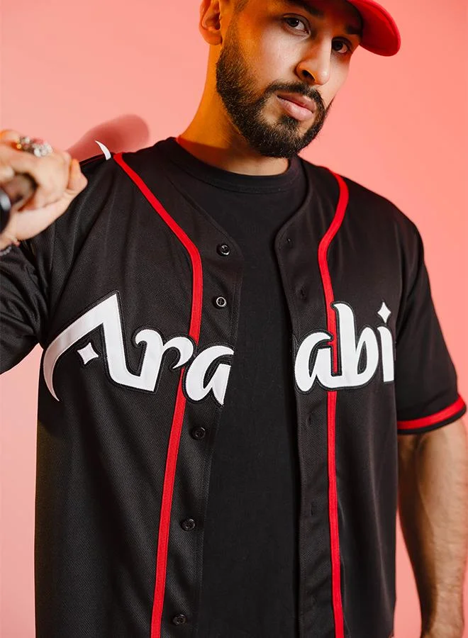 البيسبول يونايتد قميص أبيض رسمي لفريق الذئاب العربية