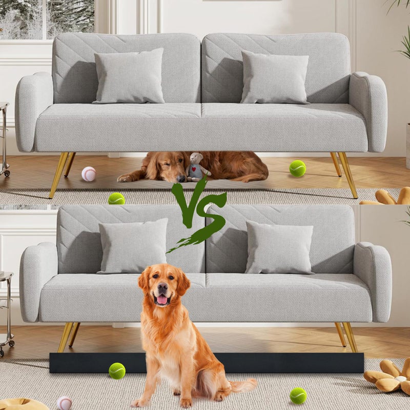 AmaCielo 10 Pcs Under Couch Blocker, Under Bed Blocker for Pets Toys Barrier, Sponge Under Furniture Blocker with Strong Tapefor, Stopping Small Items from Getting Under Couch,Easy to Install, 17" L x 1.2" H - Image 5