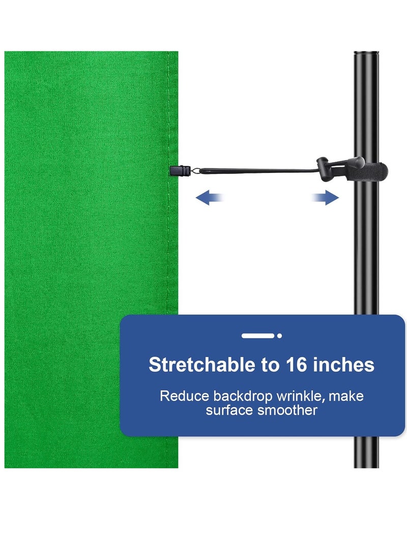 Green Screen Backdrop Wall Mount GreenScreen Backdrop Sheet Cloth for Zoom Streaming Polyester Fabric Material Background for Photography Video Virtual Chromakey Curtain for Gaming 2 x 2 m - Image 4