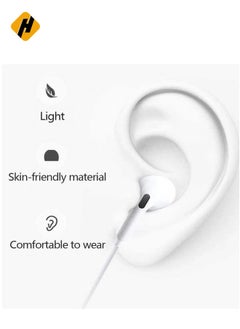 HuHa Type C Earphone Connector(Built-in Microphone & Volume Control) in-Ear Stereo Headphone/Headset Compatible with Samsung,OnePlus,Moto,Honor,iPad Air,MacBook Air & Pro  - Image 3
