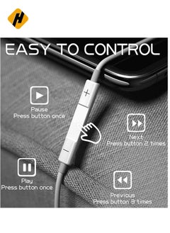 HuHa Type C Earphone Connector(Built-in Microphone & Volume Control) in-Ear Stereo Headphone/Headset Compatible with Samsung,OnePlus,Moto,Honor,iPad Air,MacBook Air & Pro  - Image 4