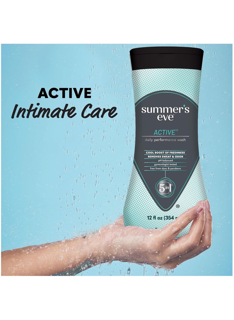 Summer's Eve Summers Eve 5 in 1 Active Daily Performance Wash Cool Boost Of Freshness 354 ml - Image 3