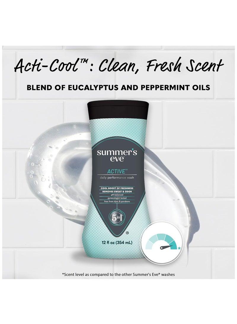 Summer's Eve Summers Eve 5 in 1 Active Daily Performance Wash Cool Boost Of Freshness 354 ml - Image 4