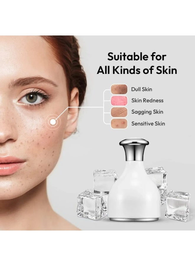 Face and Eye Massage Tool with Cooling & Rolling Technology – Skincare Tool for Women to Reduce Puffiness, Fine Lines and Improve Skin Firmness and Radiance – White - Image 3