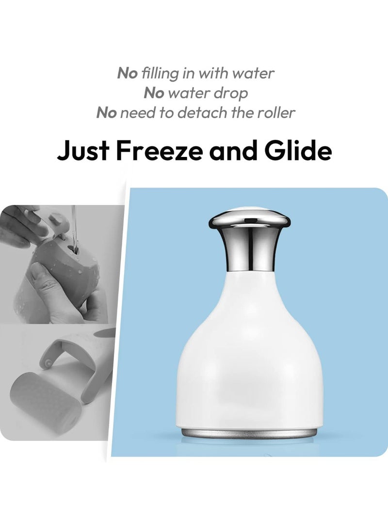 Face and Eye Massage Tool with Cooling & Rolling Technology – Skincare Tool for Women to Reduce Puffiness, Fine Lines and Improve Skin Firmness and Radiance – White - Image 4