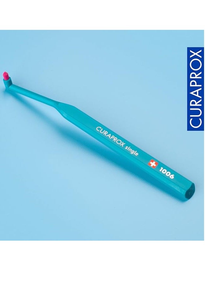 CS 1006 Interdental Toothbrush, Assorted Colour. Manual Single Tuft Interdental Brush Ultra-Fine CUREN® Filaments