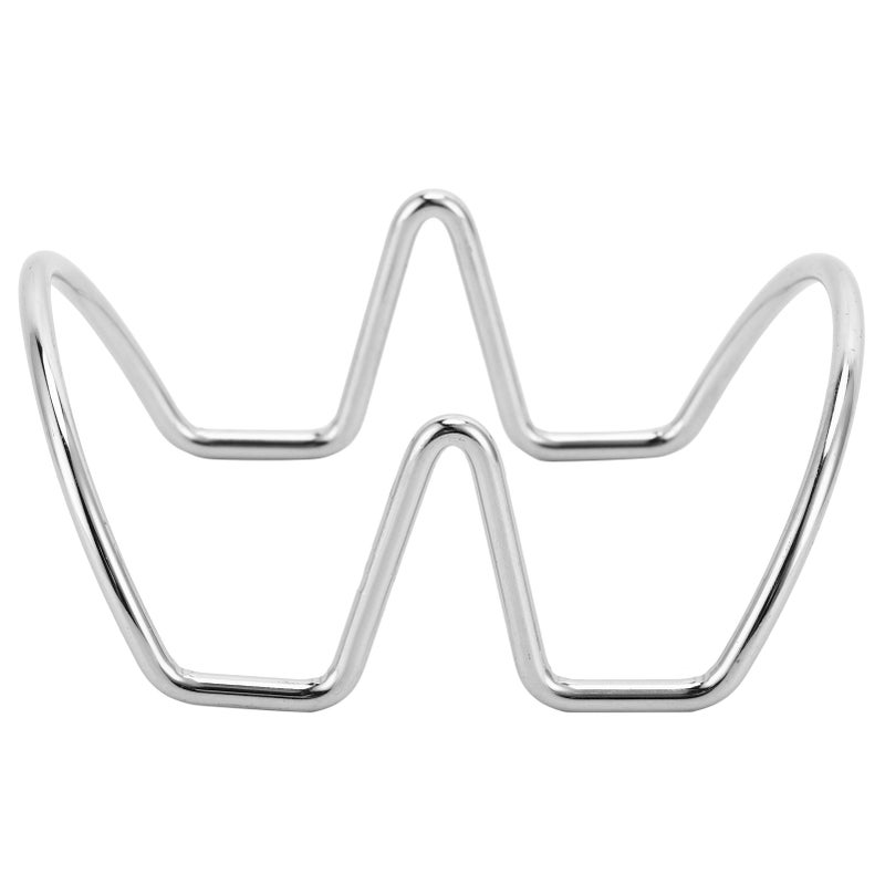 Taco Holder Stainless Steel Restaurant Mexican Taco Pancake Stand Kitchen Accessory(UShape 2 Grid ) - Image 3