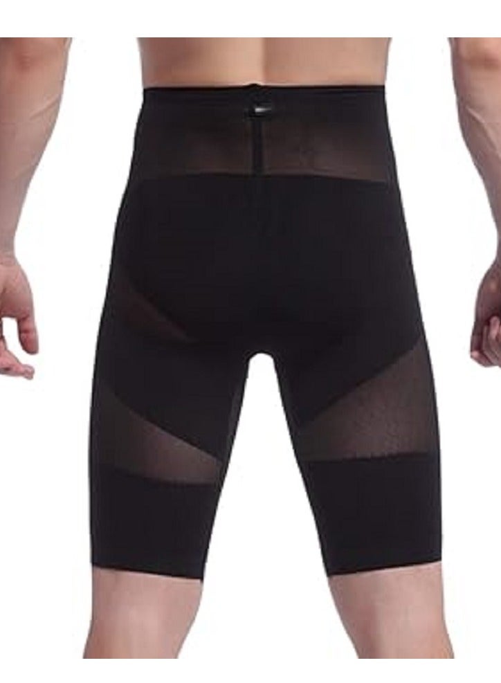 Men's black XL tummy tuck underwear, innovative design provides perfect support for the back and abdomen, and helps improve your figure and overall appearance. - Image 1