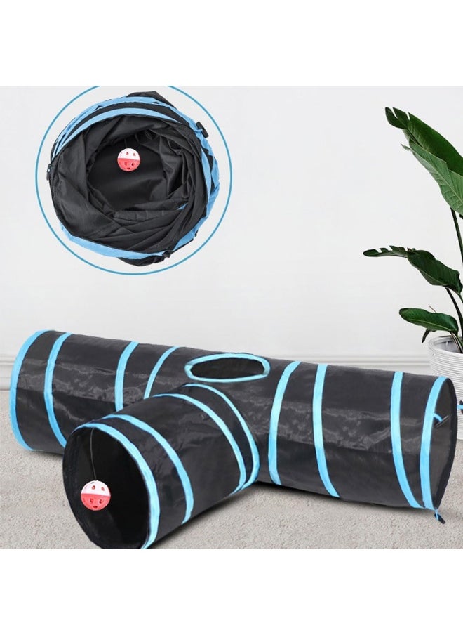 ECVV - ® Cat Toys Set 30 Pcs, Cat Interactive Toys For All Cats, Kitten Collapsible 3 Way Play Tunnel Tube Teaser Wand Bell Furry Ball Springs Mouse Catnip Fish For Kitty Puppy - Image 1