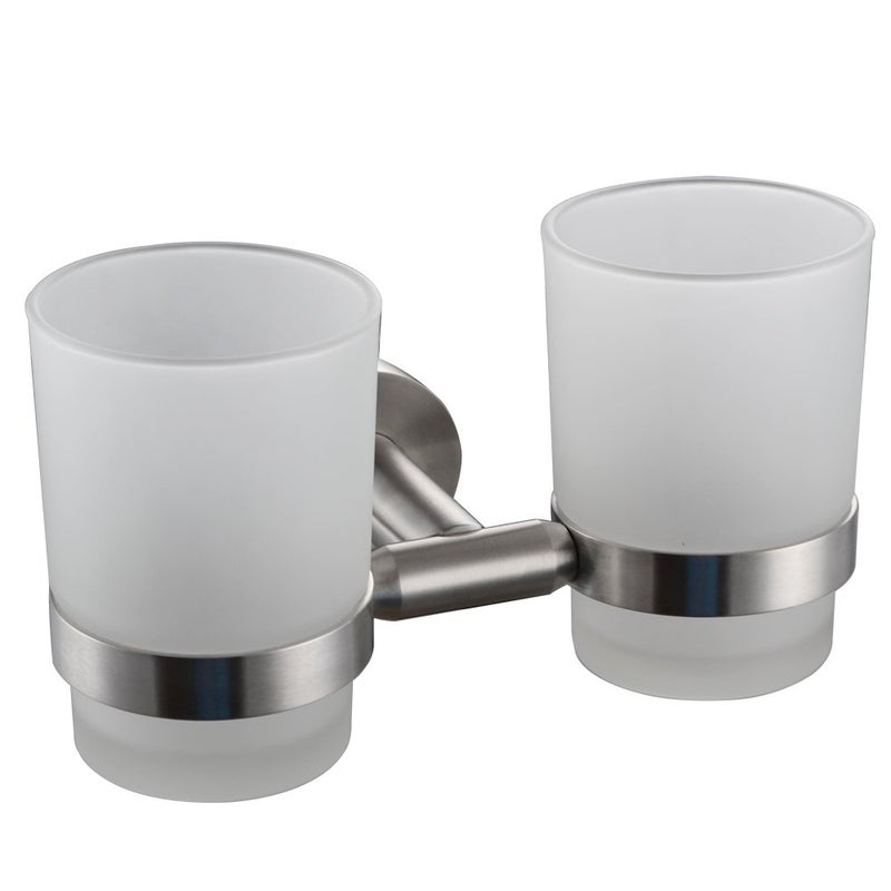 XVL WallMounted Toothbrush Holder Double Holder Brushed G1005 - Image 1