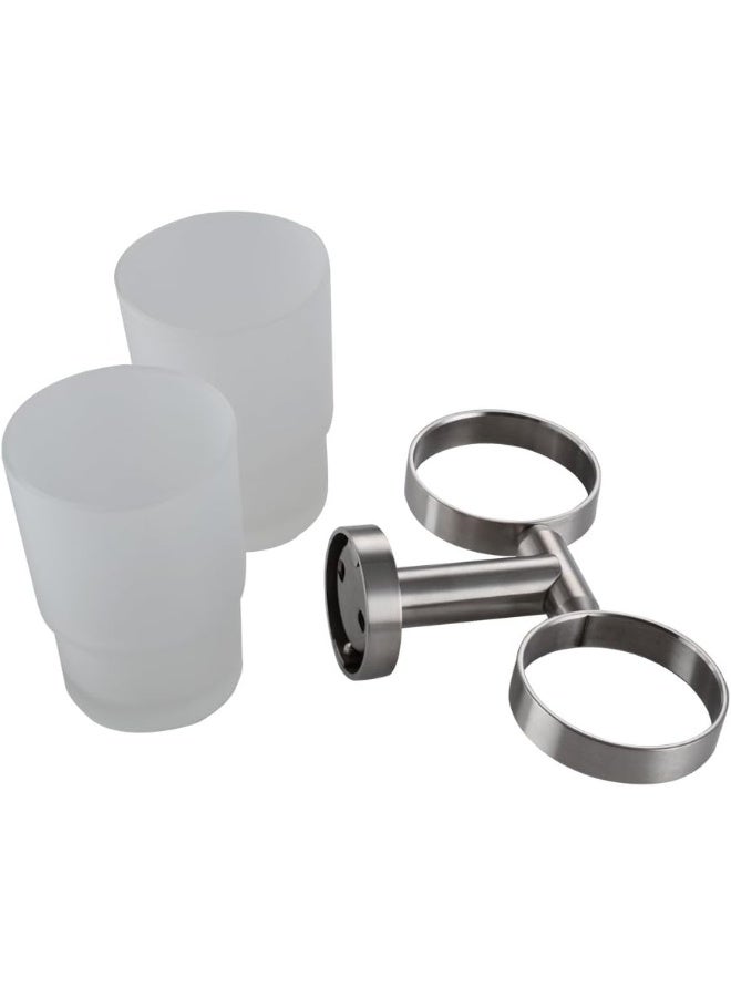 XVL WallMounted Toothbrush Holder Double Holder Brushed G1005 - Image 3