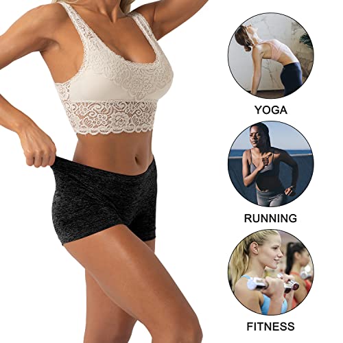 R RUXIA Women's Boyshorts Underwear Seamless Boy Shorts Panties Soft Stretch Boxer Briefs 5 Packs(Regular & Plus Size) - Image 3