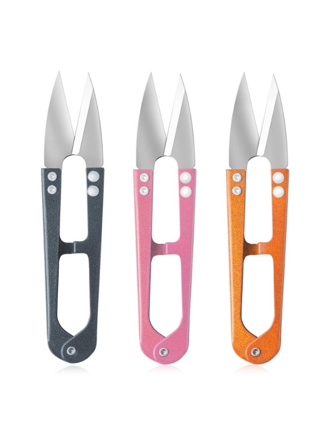 4.1inch Sewing Scissors(pack of 3) Yarn Thread Cutter Small Snips Trimming Nipper - Great for Stitch, Mini DIY Supplies, Yarn Scissors - Image 1