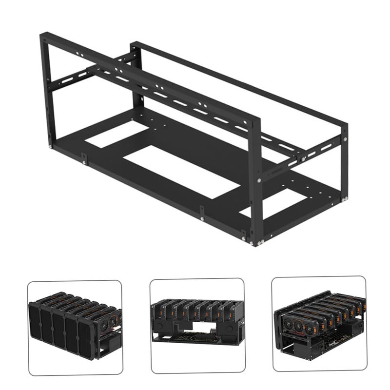 GPU Mining Rig Frame for Graphics Cards Computer Case Support 8 GPU Stable Fixation - Image 4