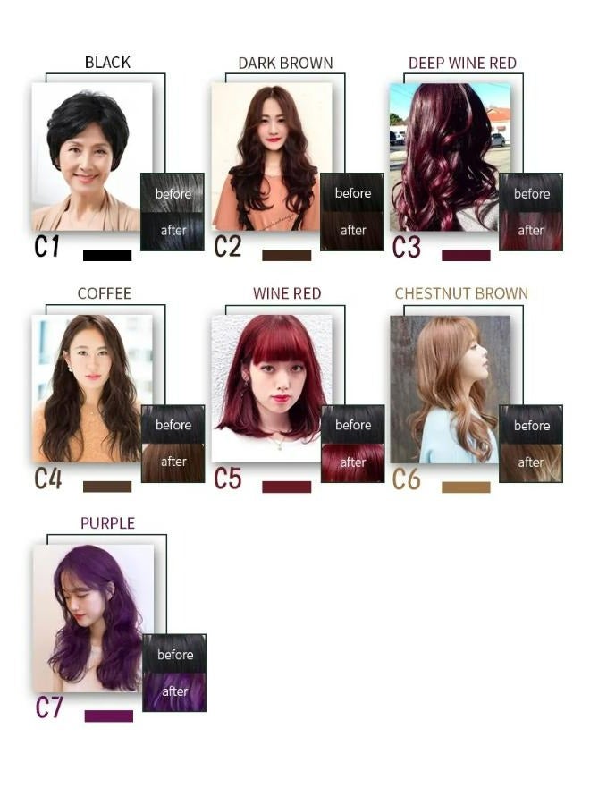 Meidu Hair Dye Shampoo Ginseng 3 in 1 ( 4.0 Coffee Brown ) 500 ML - Image 5