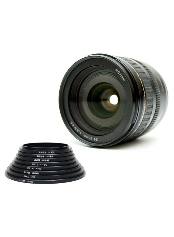 PATIKIL 52mm-67mm Metal Step Up Ring, 2 Pack Camera Lens Filter Adapter Ring Aluminum Filter Adapter Ring for Camera Lenses Hood, Black - Image 5