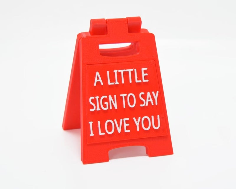 Velenti Valentines Day Gifts - Romantic I Love You Sign - Fun Boyfriend Valentine Day Gift - Cute Birthday  Christmas  Wedding Gift for Girlfriend  Wife  Fiancee - Mini Sign Decoration - Image 1