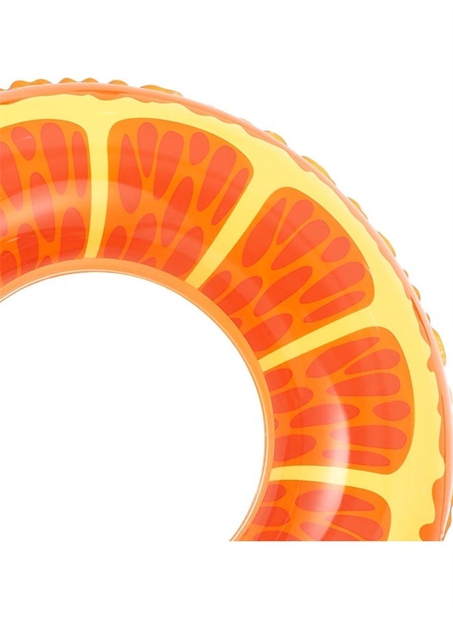 HOMESTAR 3 Pcs Swimming Rings with Pool Floats for Kids Adults, Fruits Pool Floaties Rings Tube Toys for Summer Beach Water Float Party, Swimming Pool, Ocean, Beach Time - Image 2
