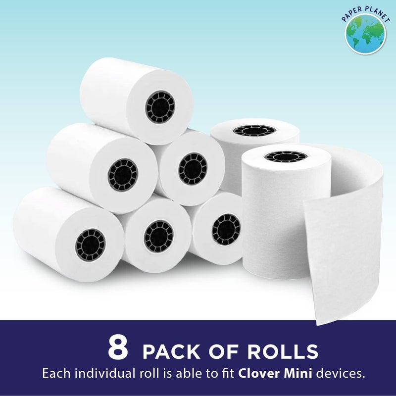 PaperPlanet Thermal Paper for Clover Mini by Paper Planet | C200, C300, C301, C302, C305 | 8 Rolls - Image 2
