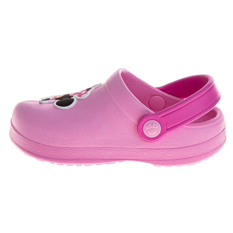 Josmo Kids Minnie Mouse Clog Sandal Waterproof Slip-On Slides for Girls - Minnie Closed Toe Clogs with Backstrap - Pink (Size 9-10 Toddler) - Image 1