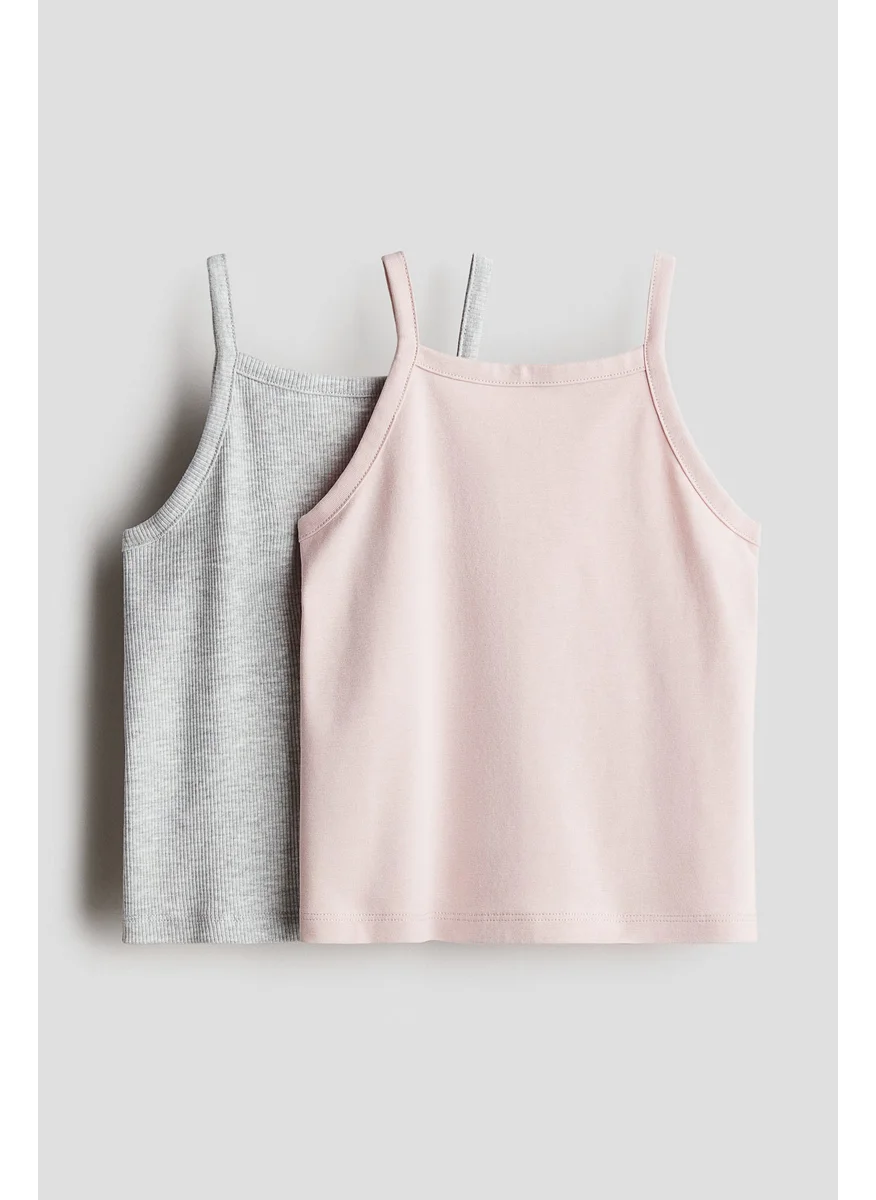 H&M 2-Pack Cotton Strappy Tops