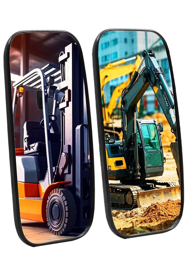 Ourbest Heavy Equipment Truck Mirrors, Excavator, Forklifts Rearview Mirrors, Tractor, Plow, Dump truck, Lorry, Loader Rear or Side View Reversing Mirrors 1Pcs (5.3"x9") - Image 1