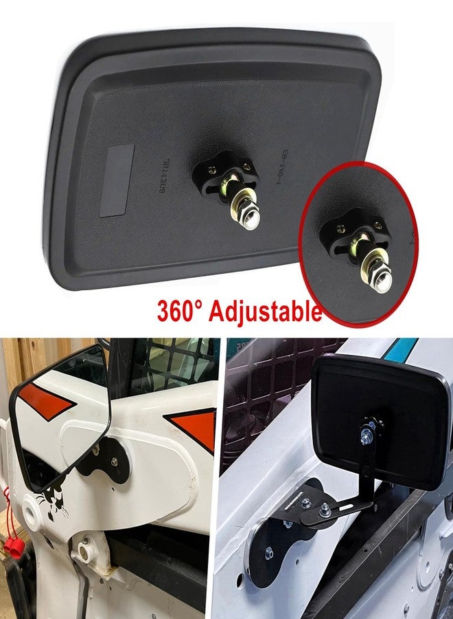 Ourbest Heavy Equipment Truck Mirrors, Excavator, Forklifts Rearview Mirrors, Tractor, Plow, Dump truck, Lorry, Loader Rear or Side View Reversing Mirrors 1Pcs (5.3"x9") - Image 3