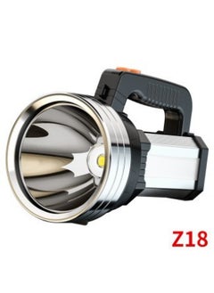 Generic Small Savage Strong Light Emergency Flashlight Rechargeable Multi-function USB Output COB Work Light Outdoor Portable Searchlight-Color:Z15 With Side Lights Red And Blue Warning Lights (Z15_70 Wick) Data Line With Charging Head  - Image 3
