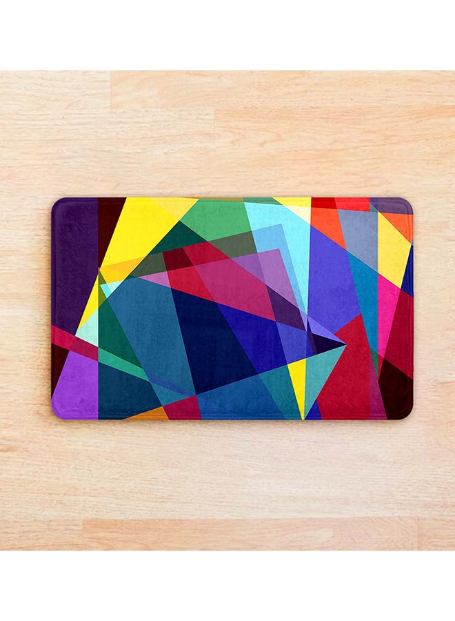 RIZARIES SuperSoft Colorful Abstract Geo Door Mat, Non-slip Washable, 50 x 80cm - Image 2