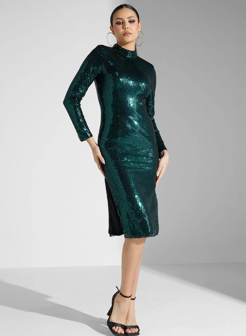 TFNC Sequin Midi Dress