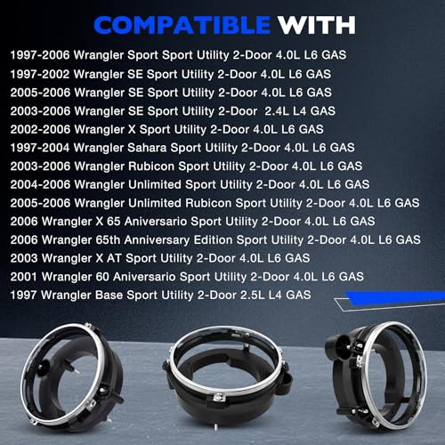 Misakomo Headlamp Bulb Bracket Bucket, Compatible with 1997-2006 Jeep Wrangler SE Base Sahara Unlimited Rubicon X at Sport, Repalce 110384 Front Passenger Side Head Lamp Bulb Mounting Support Holder Bucket - Image 3