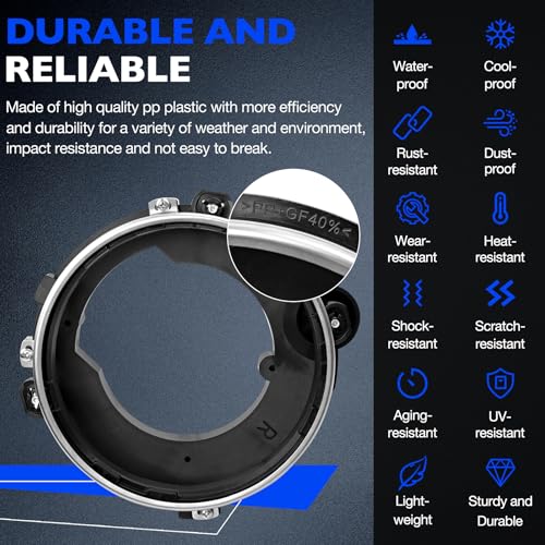 Misakomo Headlamp Bulb Bracket Bucket, Compatible with 1997-2006 Jeep Wrangler SE Base Sahara Unlimited Rubicon X at Sport, Repalce 110384 Front Passenger Side Head Lamp Bulb Mounting Support Holder Bucket - Image 5