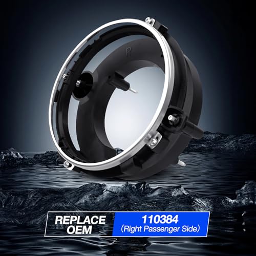 Misakomo Headlamp Bulb Bracket Bucket, Compatible with 1997-2006 Jeep Wrangler SE Base Sahara Unlimited Rubicon X at Sport, Repalce 110384 Front Passenger Side Head Lamp Bulb Mounting Support Holder Bucket - Image 4